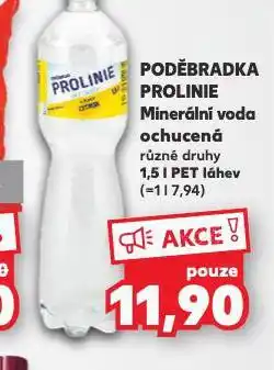 Kaufland Poděbradka prolinie ochucená nabídka