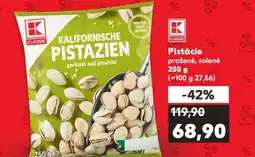 Kaufland Pistácie pražené, s68,9olené nabídka