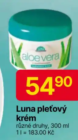 Hruška Luna pleťový krém nabídka