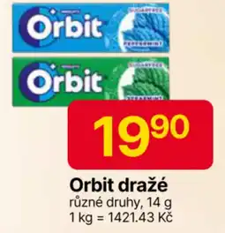 Hruška Orbit dražé nabídka