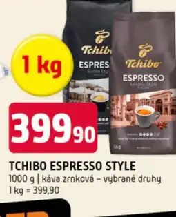 Terno Tchibo espresso style nabídka