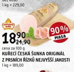 Terno Kuřecí česká šunka originál z prsních řízků nejvyšší jakosti nabídka