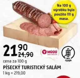 Terno Písecký turistický salám nabídka
