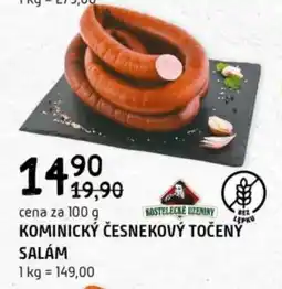 Terno Kominický česnekový točený salám nabídka