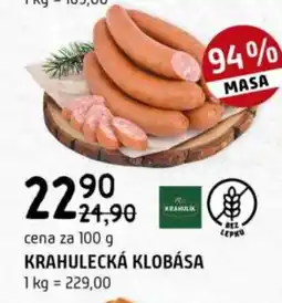 Terno Krahulecká klobása nabídka
