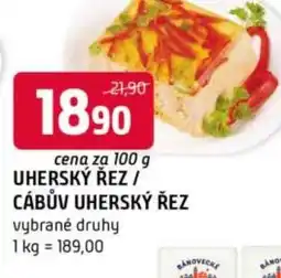 Terno Uherský řez/ cábův uherský řez nabídka