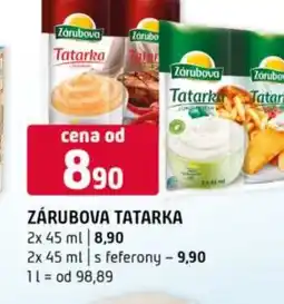 Terno Zárubova tatarka nabídka