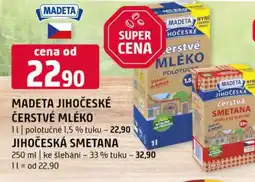 Terno Madeta jihočeské čerstvé mléko nabídka