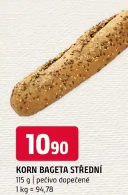 Terno Korn bageta střední nabídka