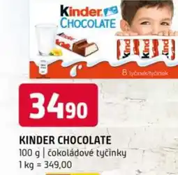 Terno Kinder chocolate nabídka
