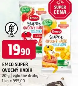 Terno Emco super ovocný hadik nabídka
