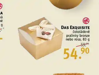 Das exquisite čokoládové pralinky