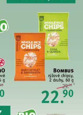 Rossmann Bombus rýžové chipsy nabídka