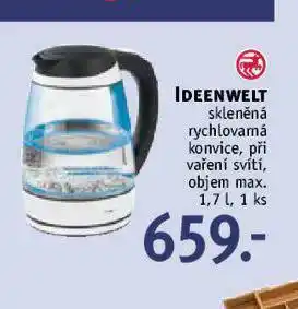 Rossmann Skleněná rychlovarná konvice nabídka