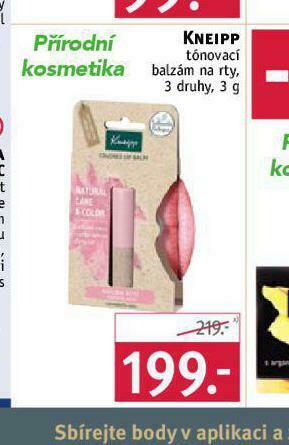 Rossmann Kneipp tónovací balzám na rty nabídka