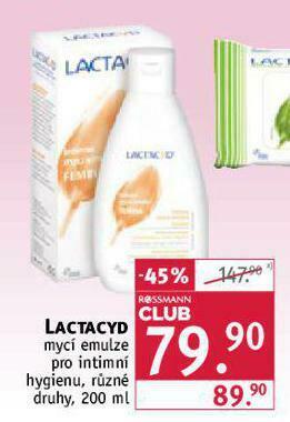 Rossmann Lactacyd mycí emulze nabídka
