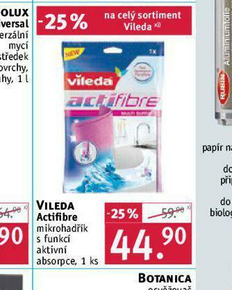 Rossmann Vileda actifibre mikrohadřík nabídka