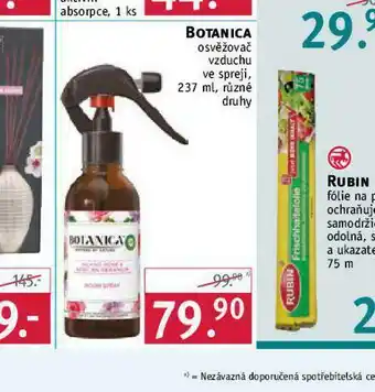 Botanica osvěžovač vzduchu
