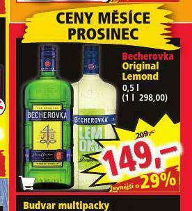 Norma Becherovka / becherovka lemond nabídka