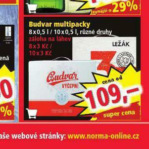 Norma Budvar multipacky nabídka