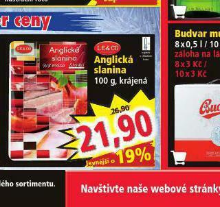 Norma Anglická slanina nabídka