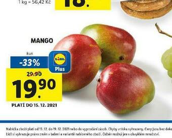 Lidl Mango nabídka