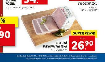 Lidl Písecká játrová paštika nabídka