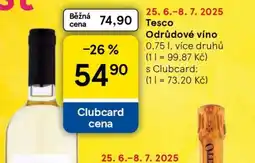 Tesco Tesco Odrůdové víno nabídka