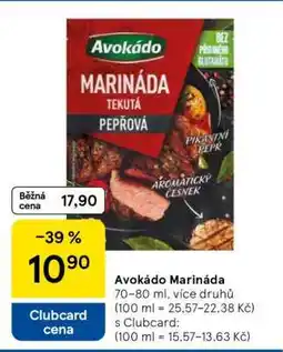 Tesco AVOKÁDO Marináda nabídka