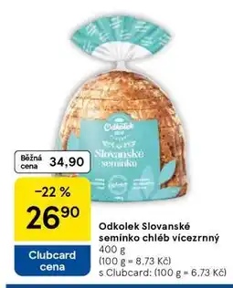 Tesco Odkolek Slovanské semínko chléb vícezrnný nabídka