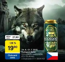 Tesco Radegast Ratar nabídka