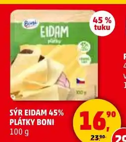Penny Market SÝR EIDAM 45% PLÁTKY BONI nabídka