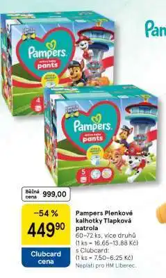 Tesco Pampers Plenkové kalhotky Tlapková patrola nabídka