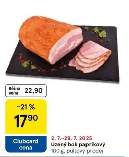 Tesco Uzený bok paprikový nabídka