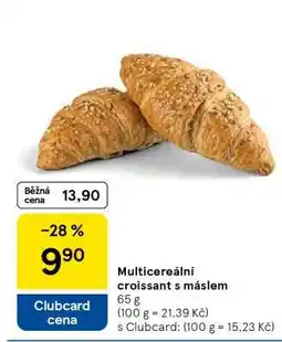 Tesco Multicereální croissant s máslem nabídka