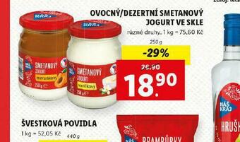 Lidl Ovocný / dezertní smetanový jogurt ve skle nabídka