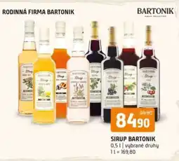 Terno SIRUP BARTONIK nabídka