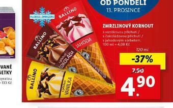 Lidl Zmrzlinový kornout nabídka