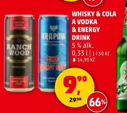 Penny Market WHISKY & COLA A VODKA & ENERGY nabídka