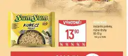 Globus Yum yum instantní nudlová polévka nabídka