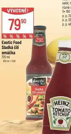 Globus Exotic food sladká chilli omáčka nabídka