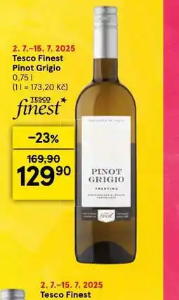Tesco Tesco finset pinot grigio nabídka