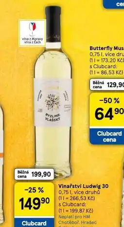 Tesco Vinařství ludwig 30 nabídka