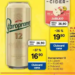 Tesco Pivo staropramen 12 nabídka