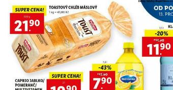 Lidl Toastový chléb máslový nabídka