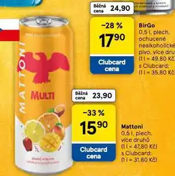 Tesco Mattoni nabídka