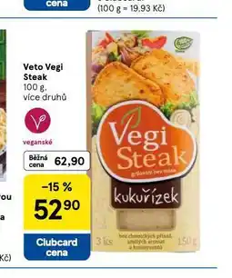 Tesco Veto vegi steak nabídka