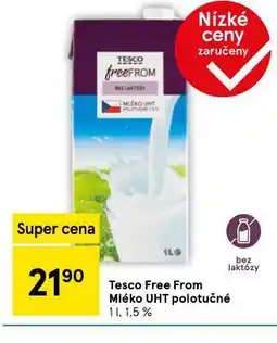 Tesco Free from mléko polotučné nabídka