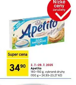 Tesco Apetito nabídka