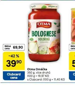 Tesco Otma omáčka nabídka